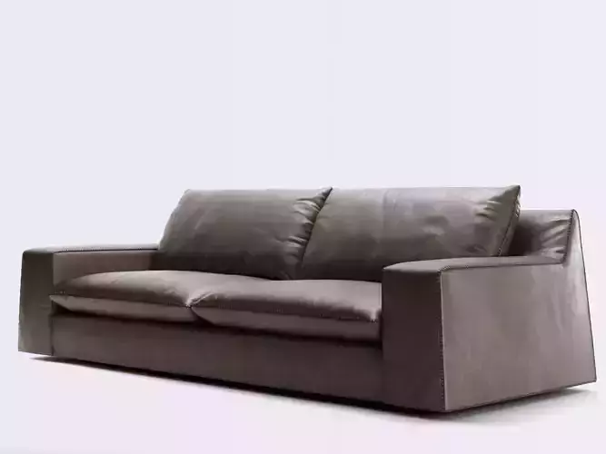 Theo person leather sofa