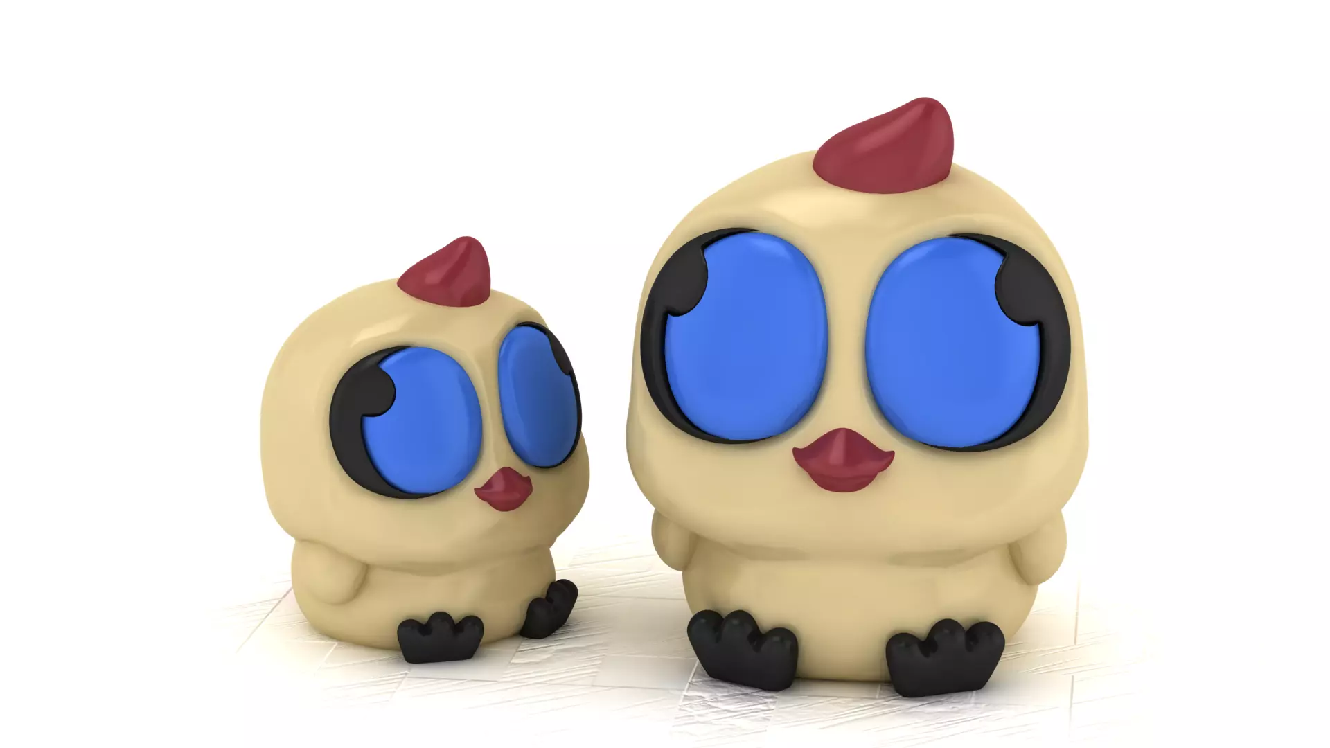 Cute Baby Chick 3D print model