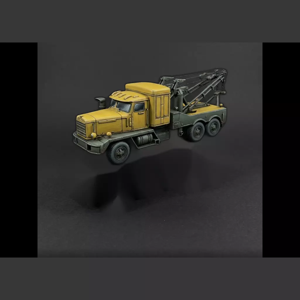 Tow Wrecker Truck for Dioramas Printable STL 3D print model