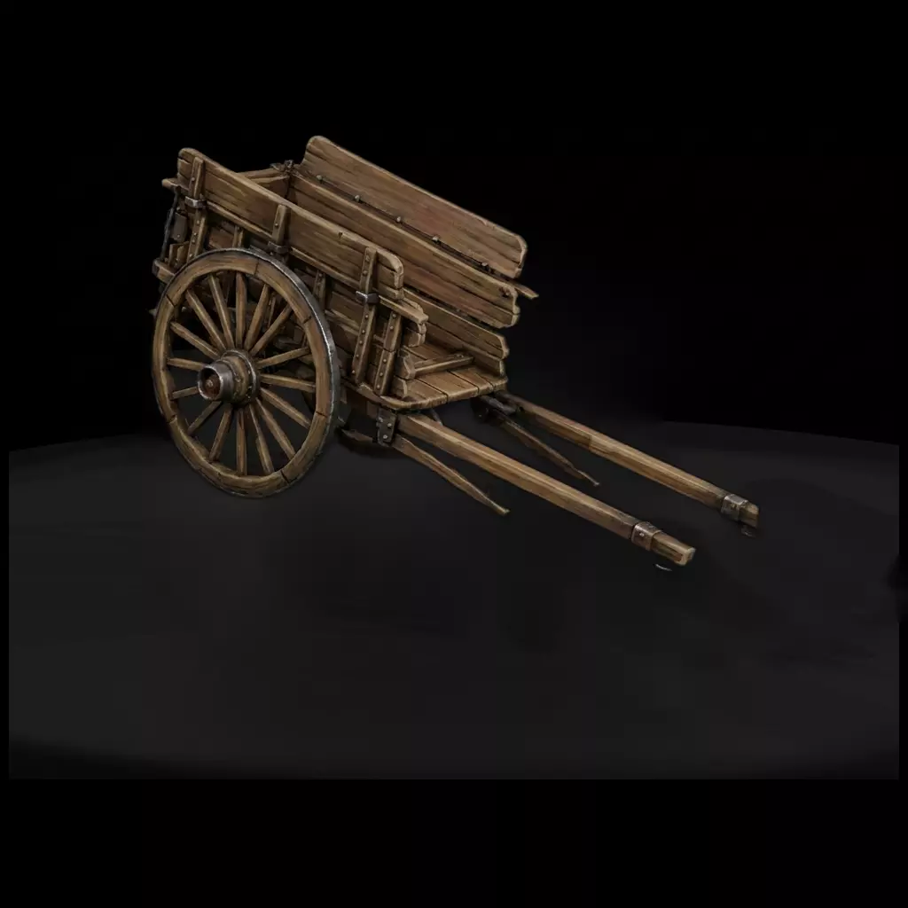 Cart Farm Wagon for Dioramas 3D print model
