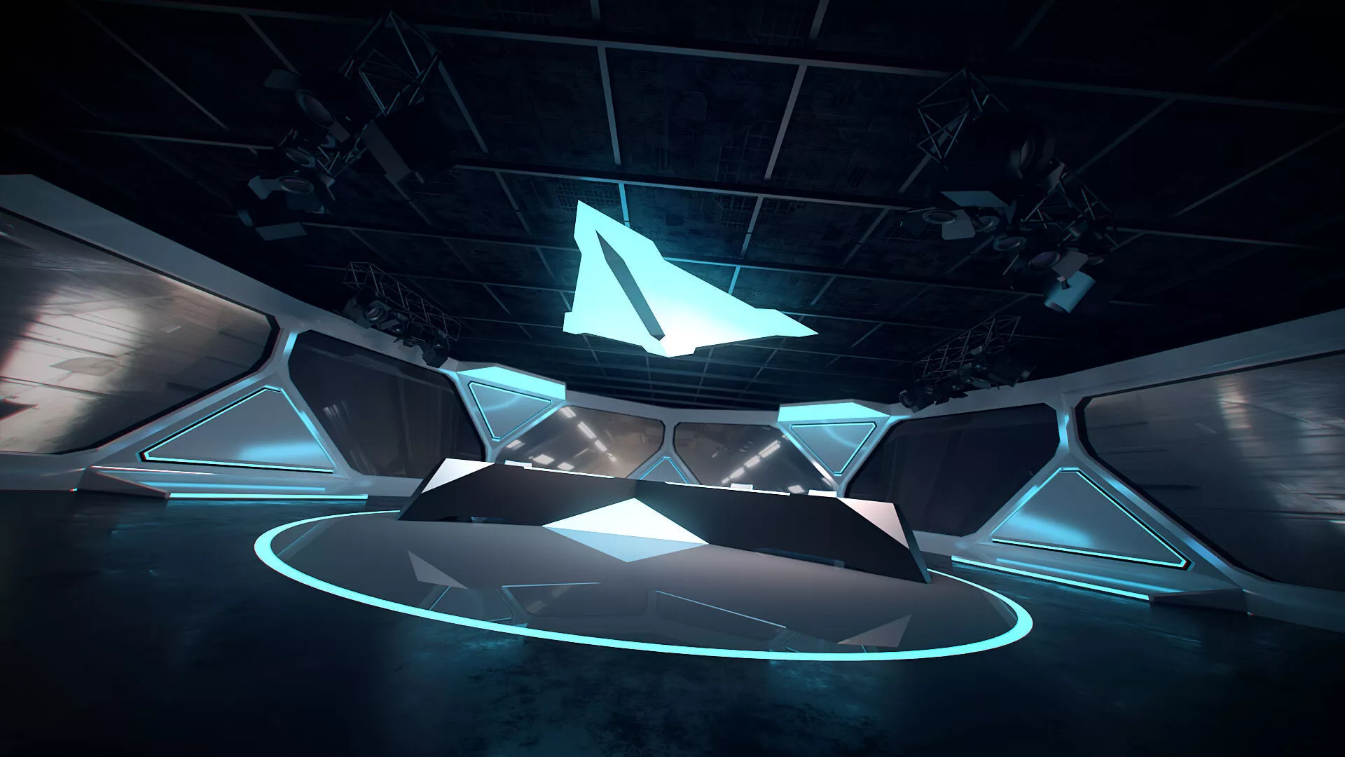 Virtual Studio 38 PBR Low-poly 3D model