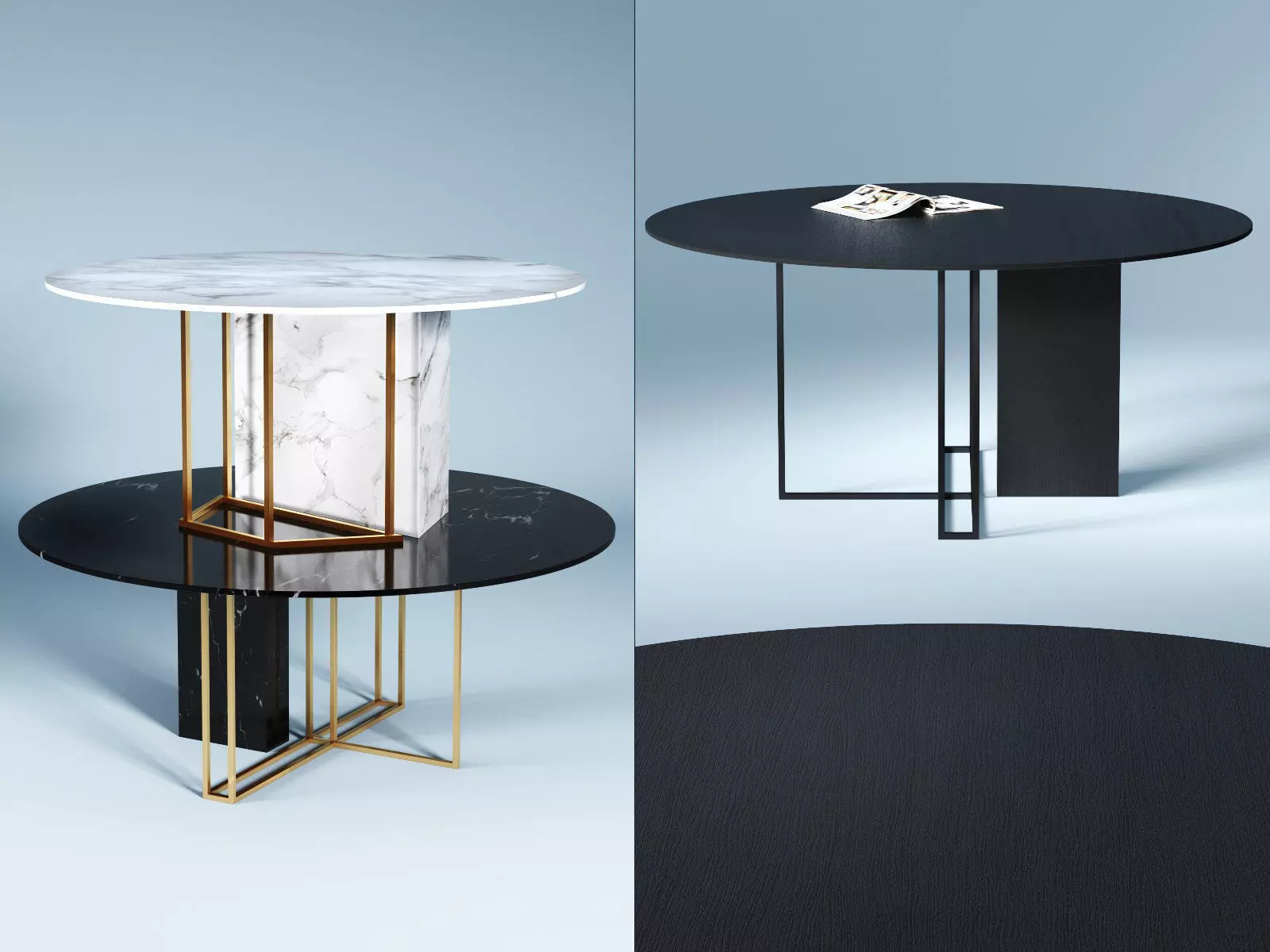 Plinto Round 3D model_1