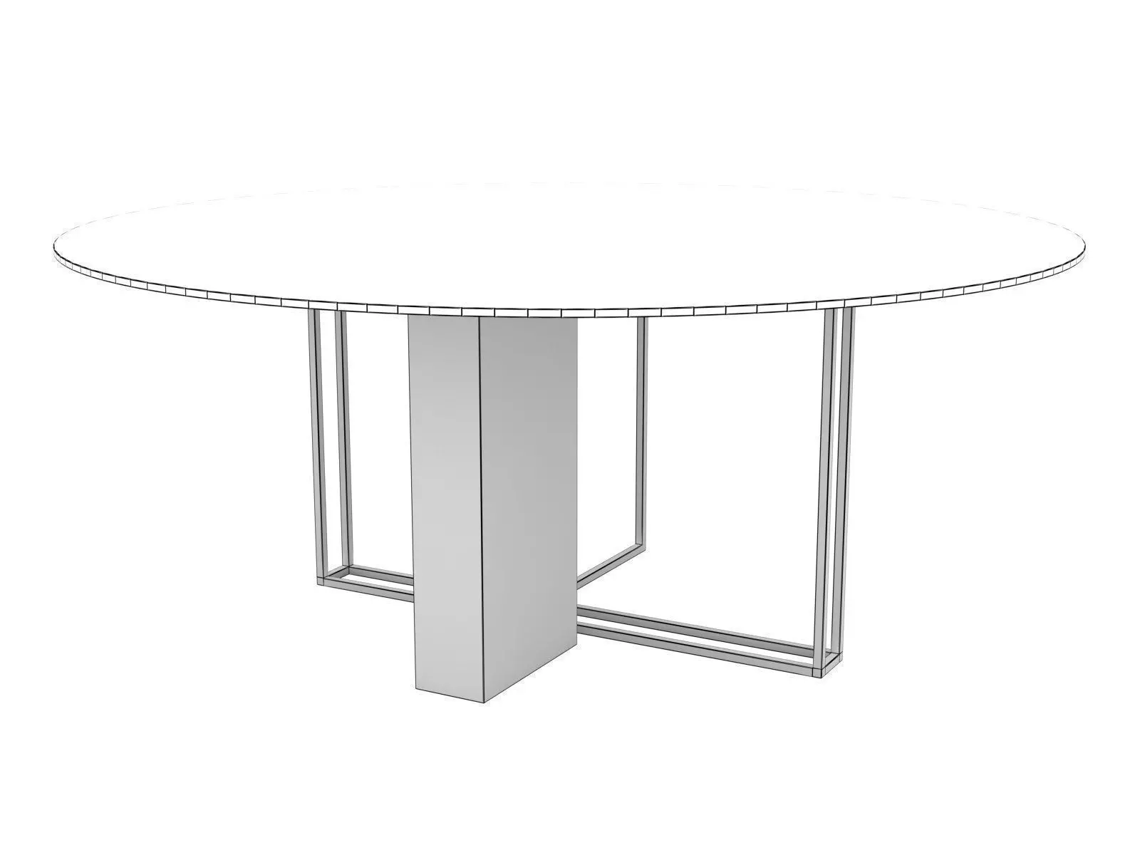 Plinto Round 3D model_6