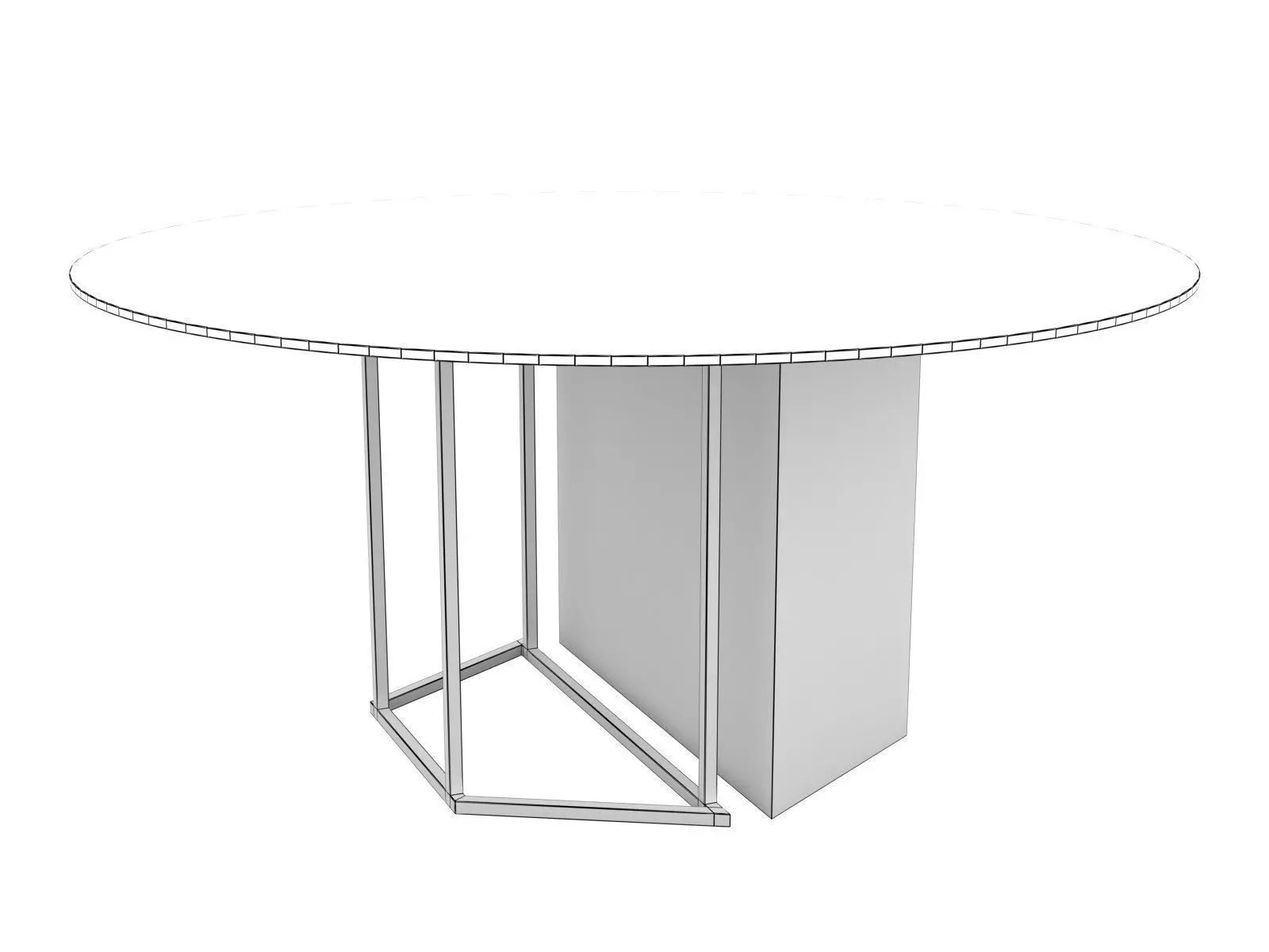 Plinto Round 3D model_8