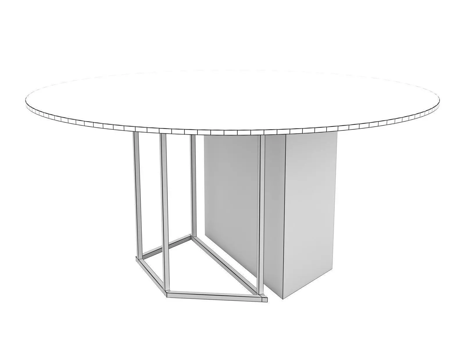 Plinto Round 3D model_9