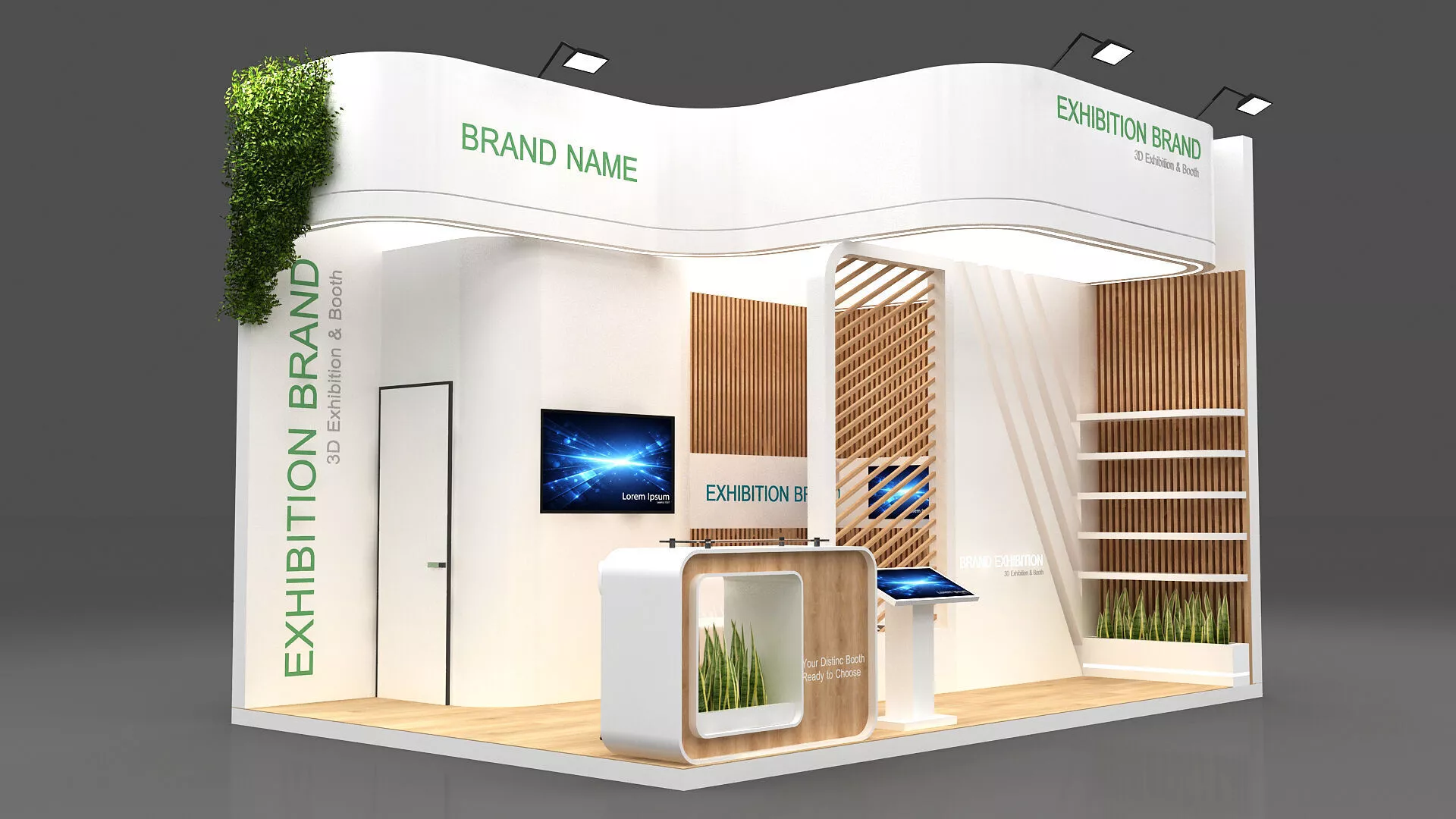 exhibition booth stall stand tradeshow 3D model