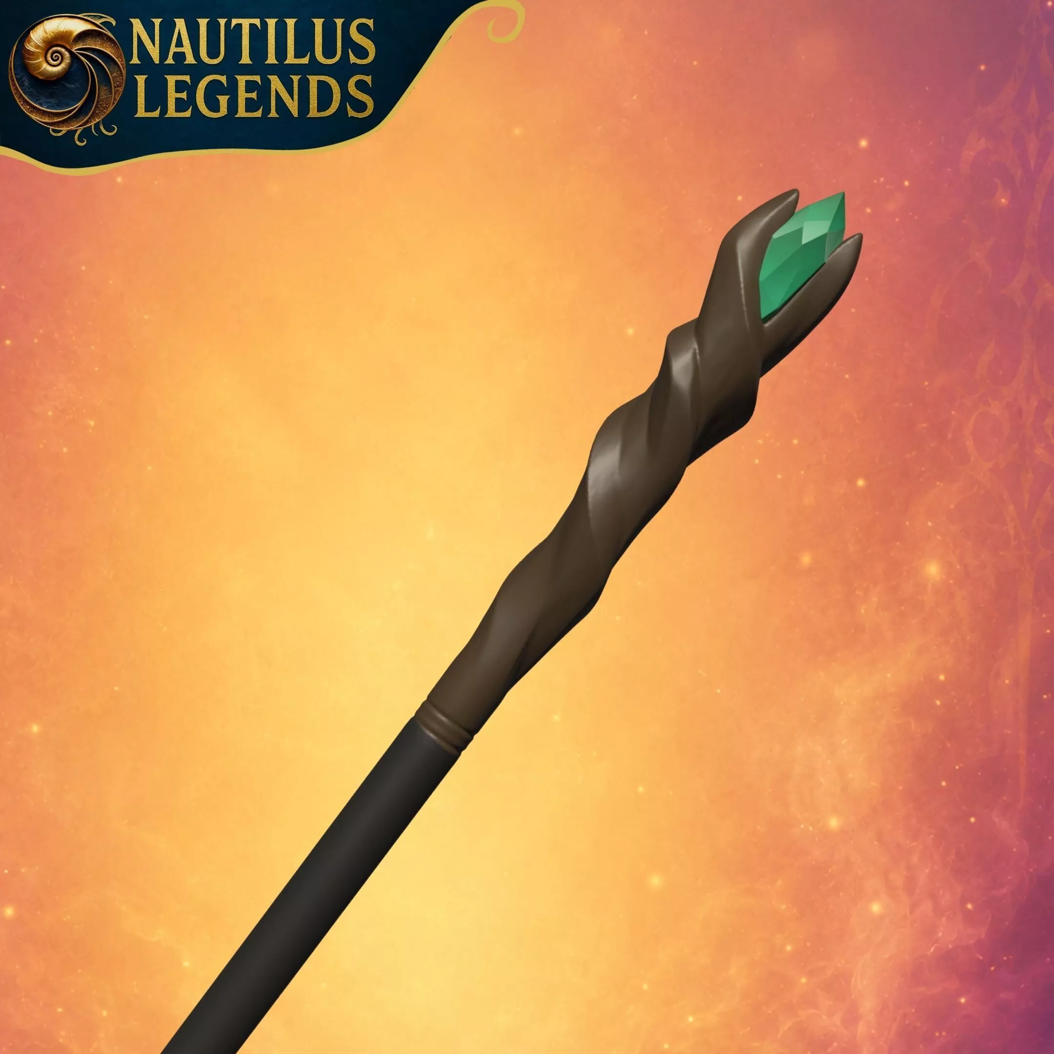 The Legend of Vox Machina Critical Role Keyleth Staff 3D STL 3D print model