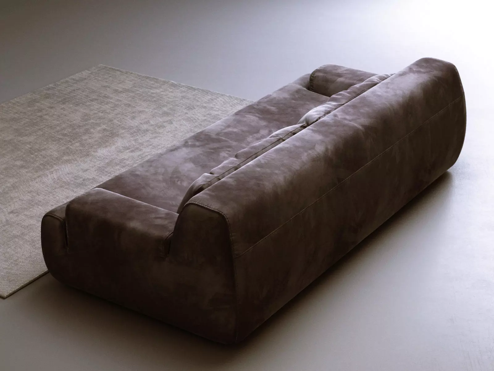 Norton sofa velvet 3D model_6