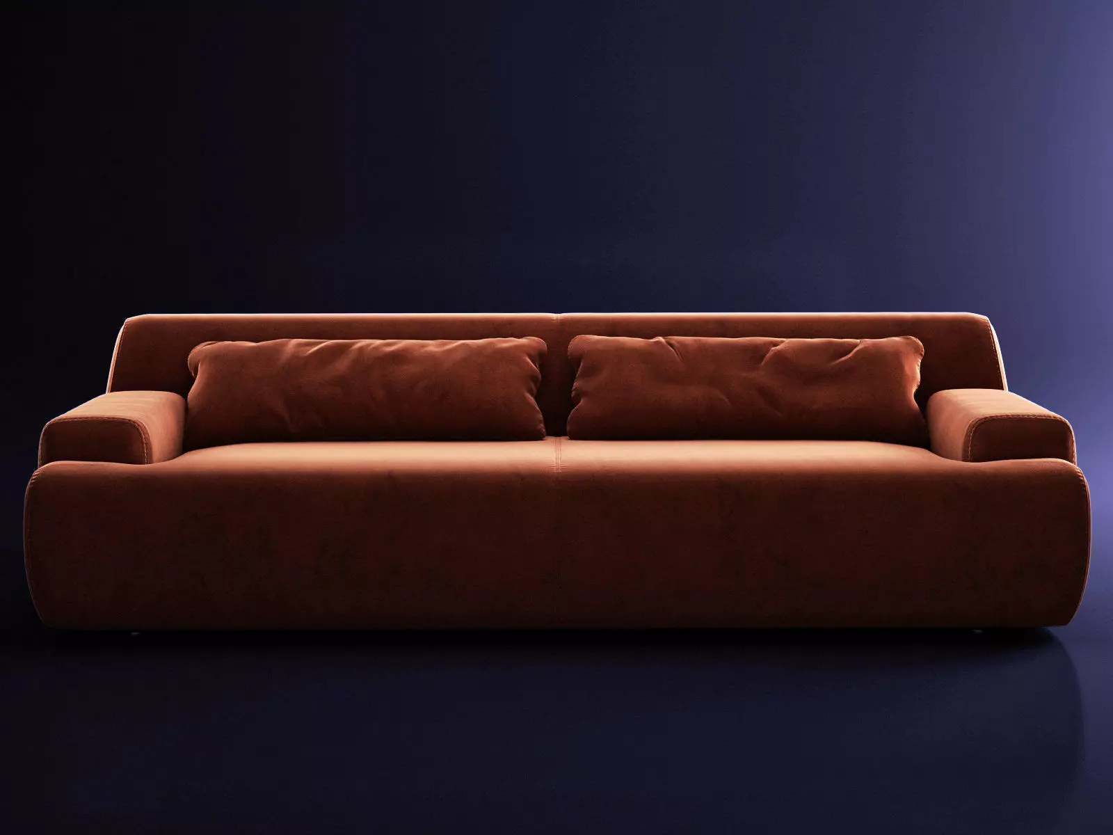 Norton sofa velvet 3D model_5