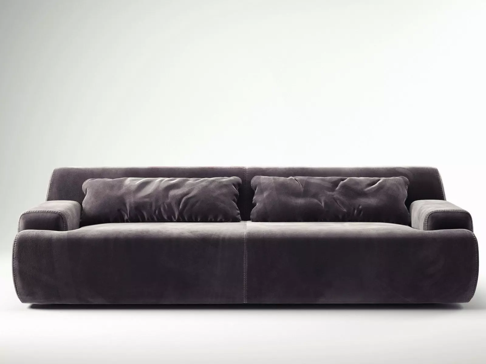 Norton sofa velvet 3D model_1