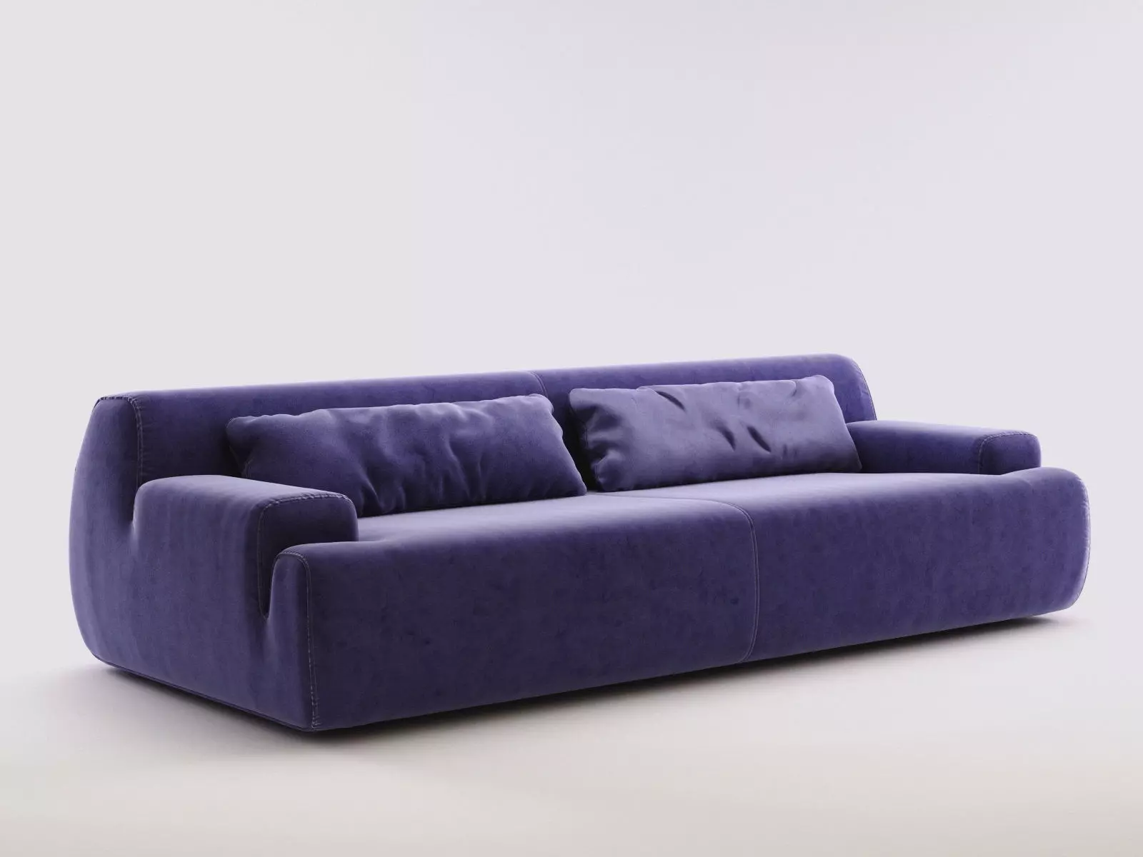Norton sofa velvet 3D model_2