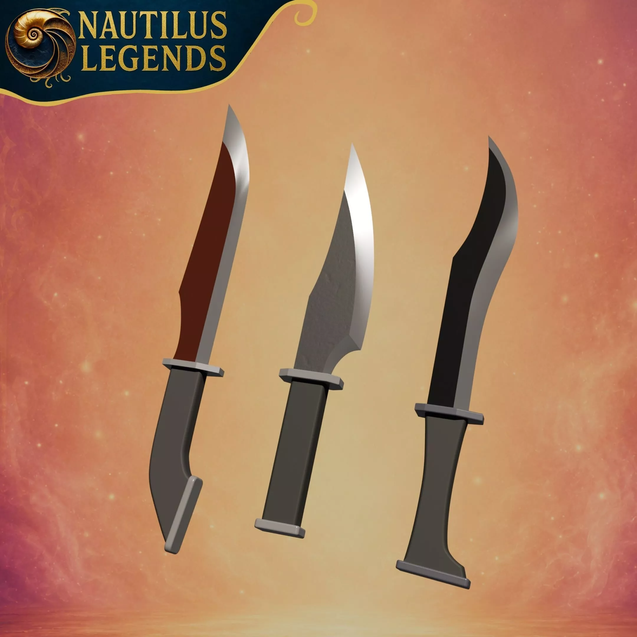 The Legend of Vox Machina Critical Role Vax Daggers 3D Print STL 3D print model