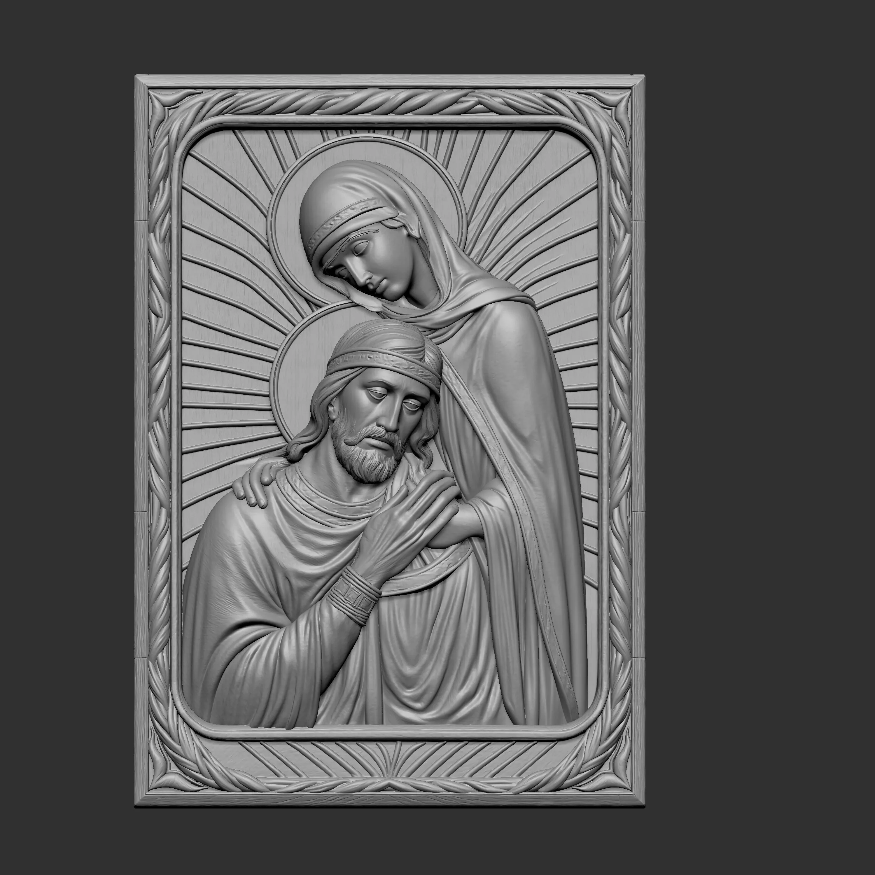 Saints Peter and Fevronia 3D print model