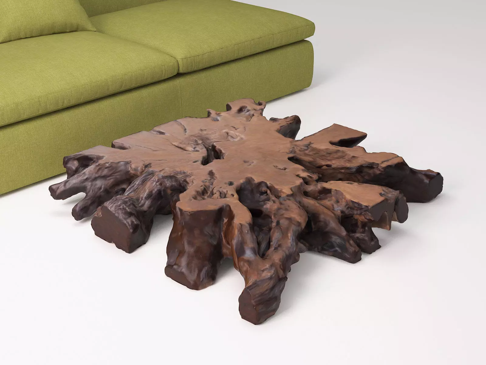 Burnt Coffee Table 3D model_2