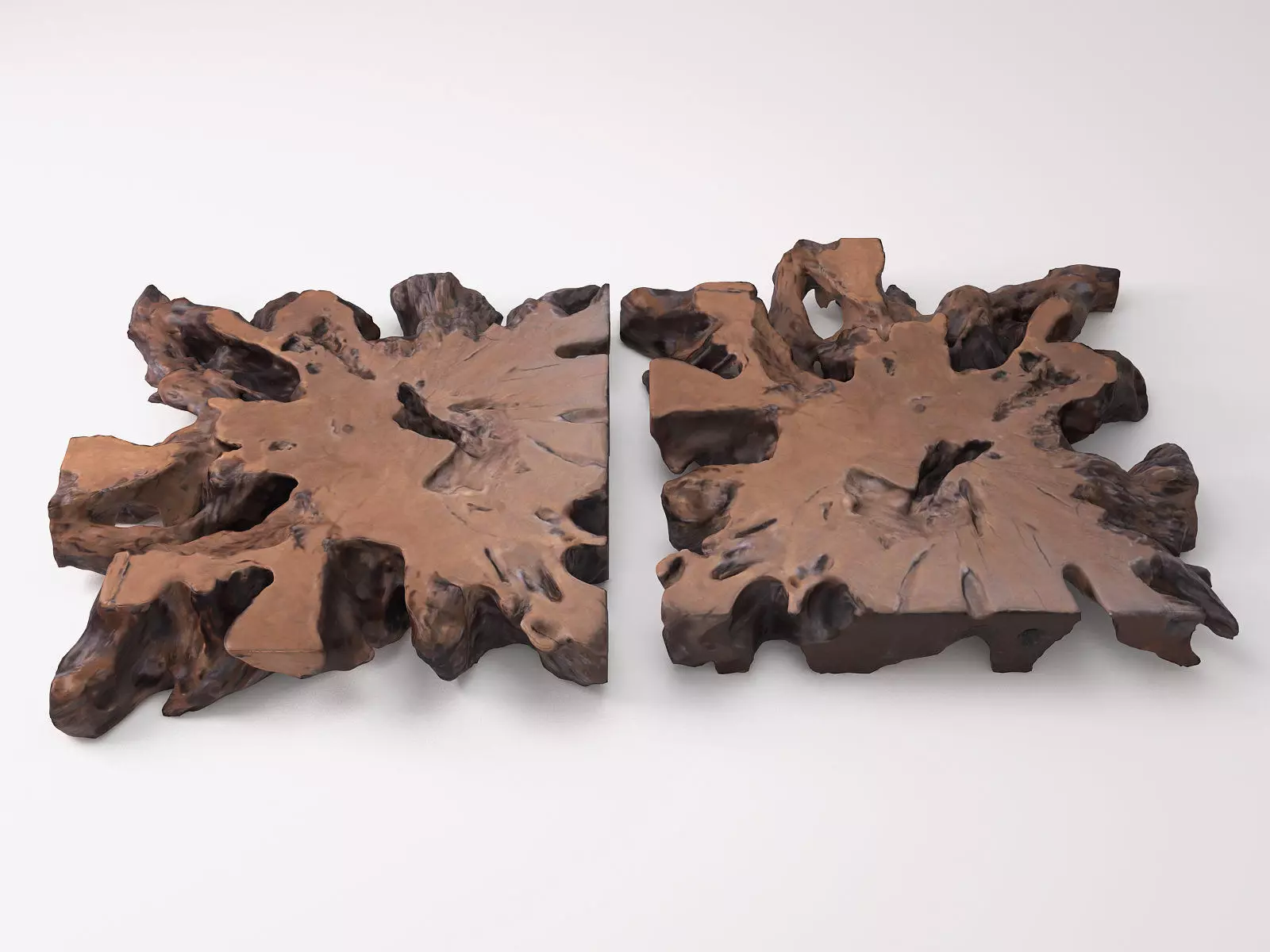 Burnt Coffee Table 3D model_1