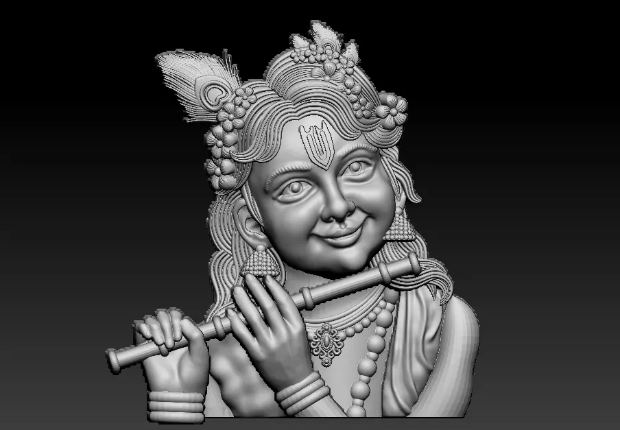 krishna 3d printed model 3D print model