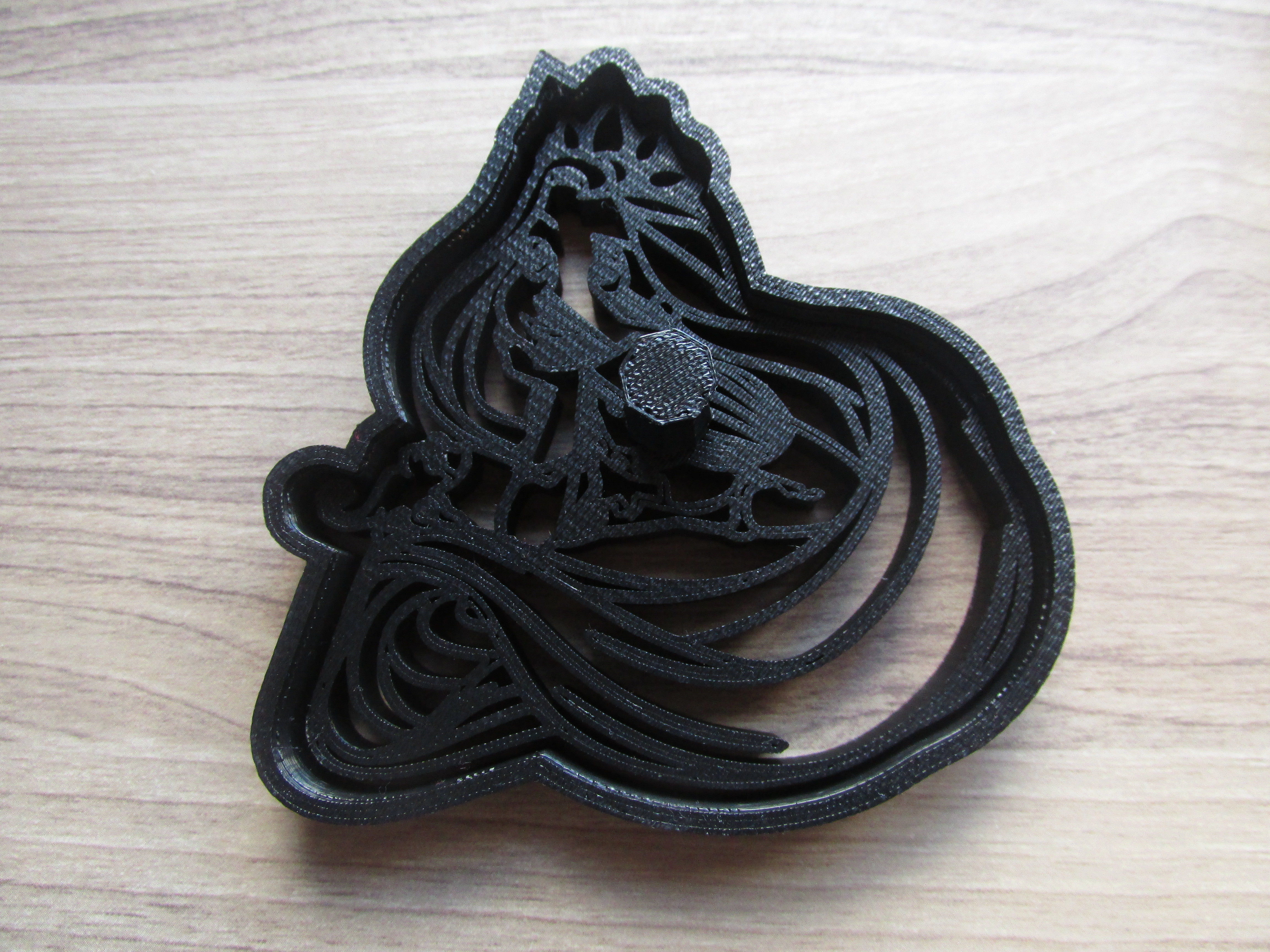 Rapunzel from DISNEY Tangled cookie cutter with intricate detail 3D print model_1