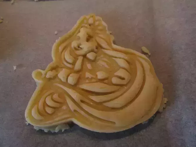 Rapunzel from DISNEY Tangled cookie cutter with intricate detail 3D print model