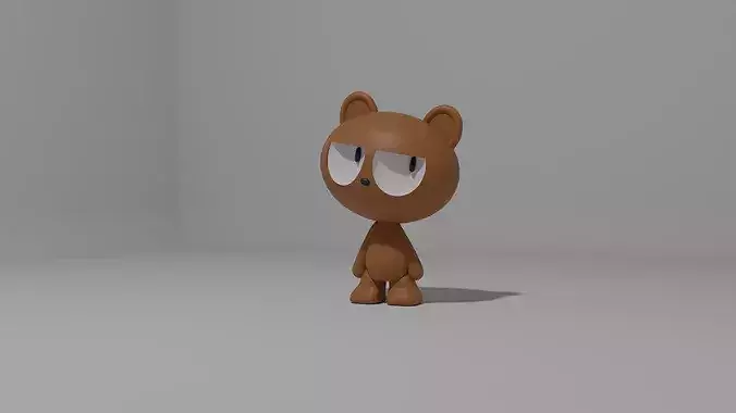 Cute Brown Bear figure 3D Printable
