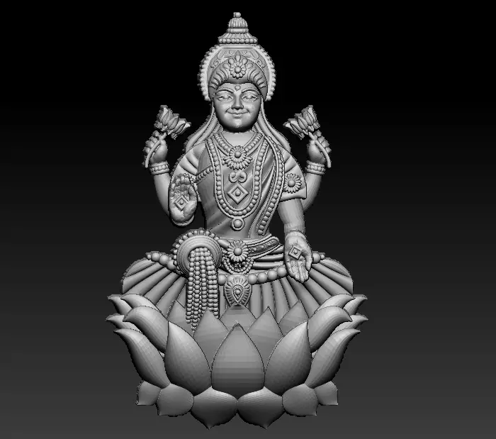Laxmi Mata 3D print mode 3D print model