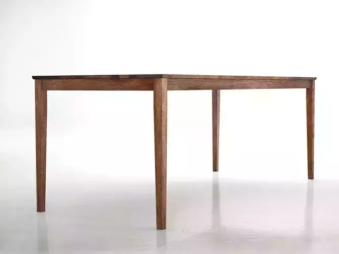 No dining table with wooden legs