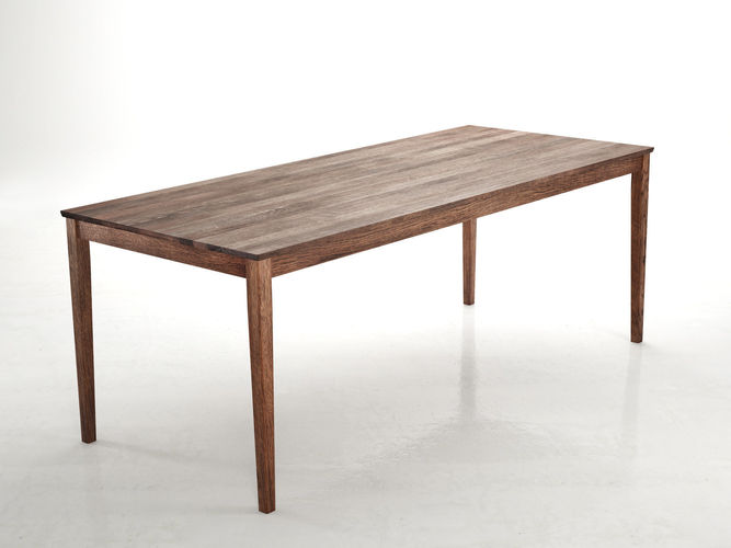 No dining table with wooden legs 3D model