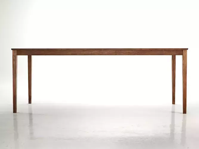 No dining table with wooden legs