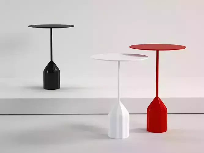 Burin side table 3D model