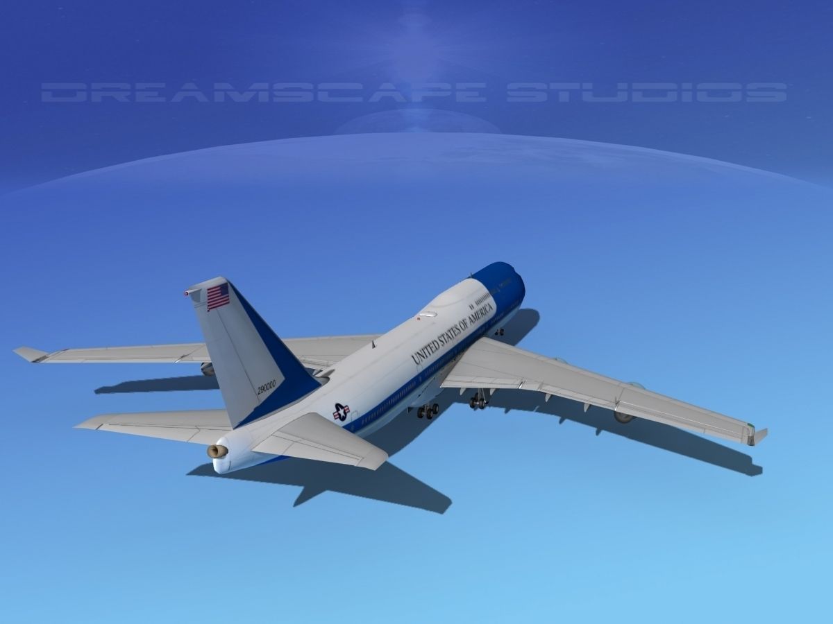 Boeing 747-8I Jumbo Jet USA 3D model_7