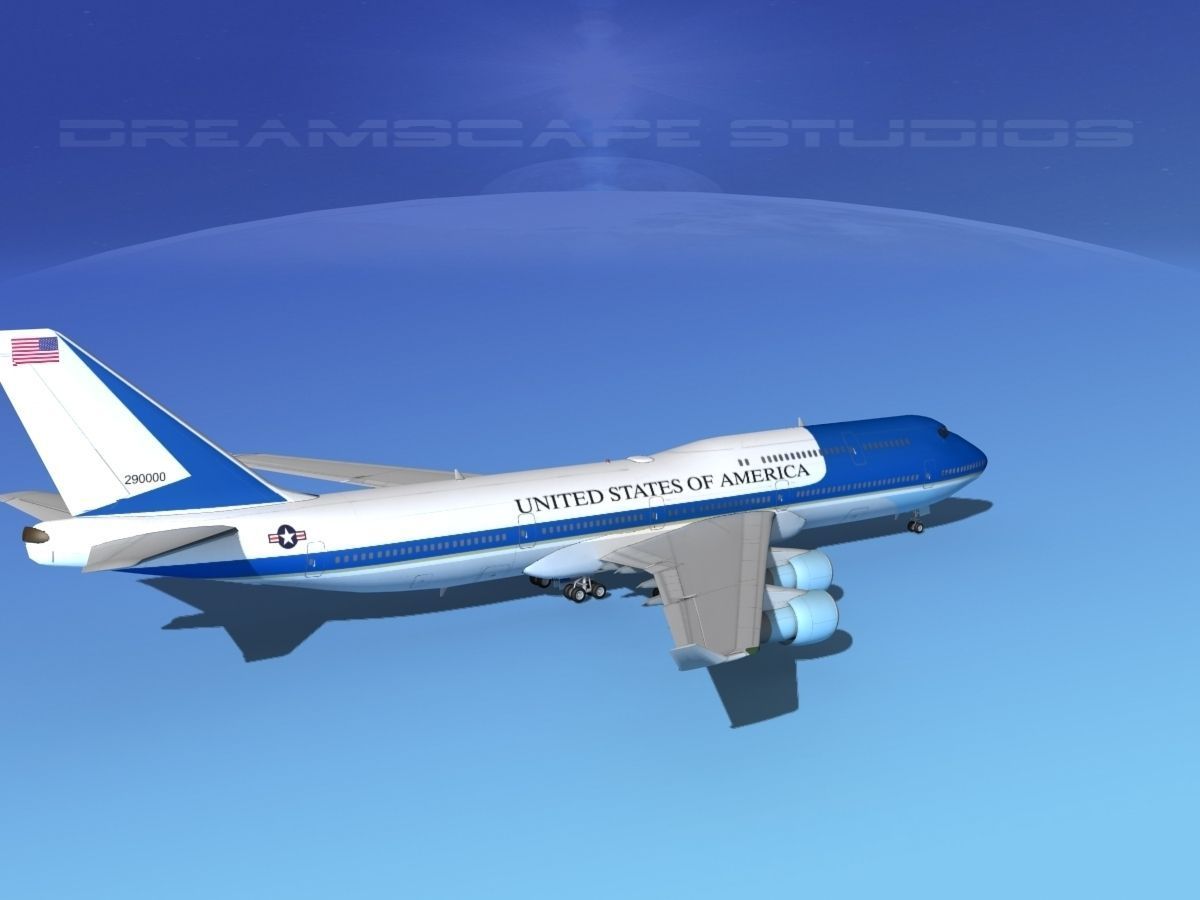 Boeing 747-8I Jumbo Jet USA 3D model_6