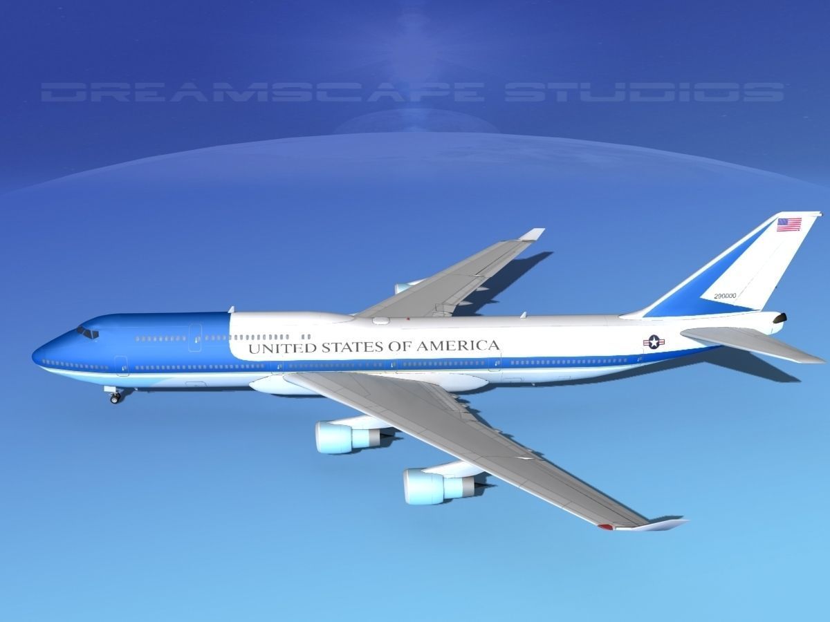Boeing 747-8I Jumbo Jet USA 3D model_10