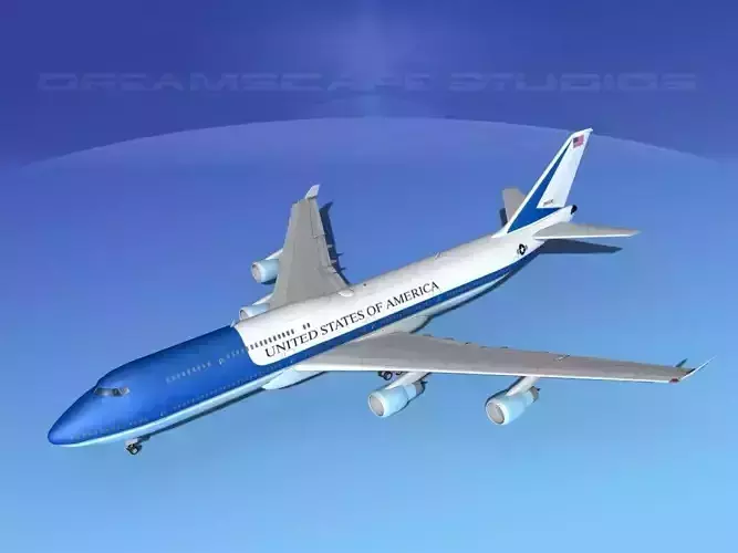 Boeing 747-8I Jumbo Jet USA 3D model