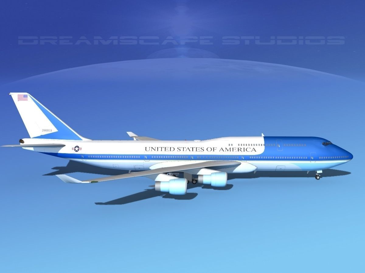 Boeing 747-8I Jumbo Jet USA 3D model_5