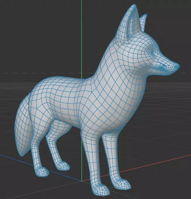 Bespoke Fox 3D model