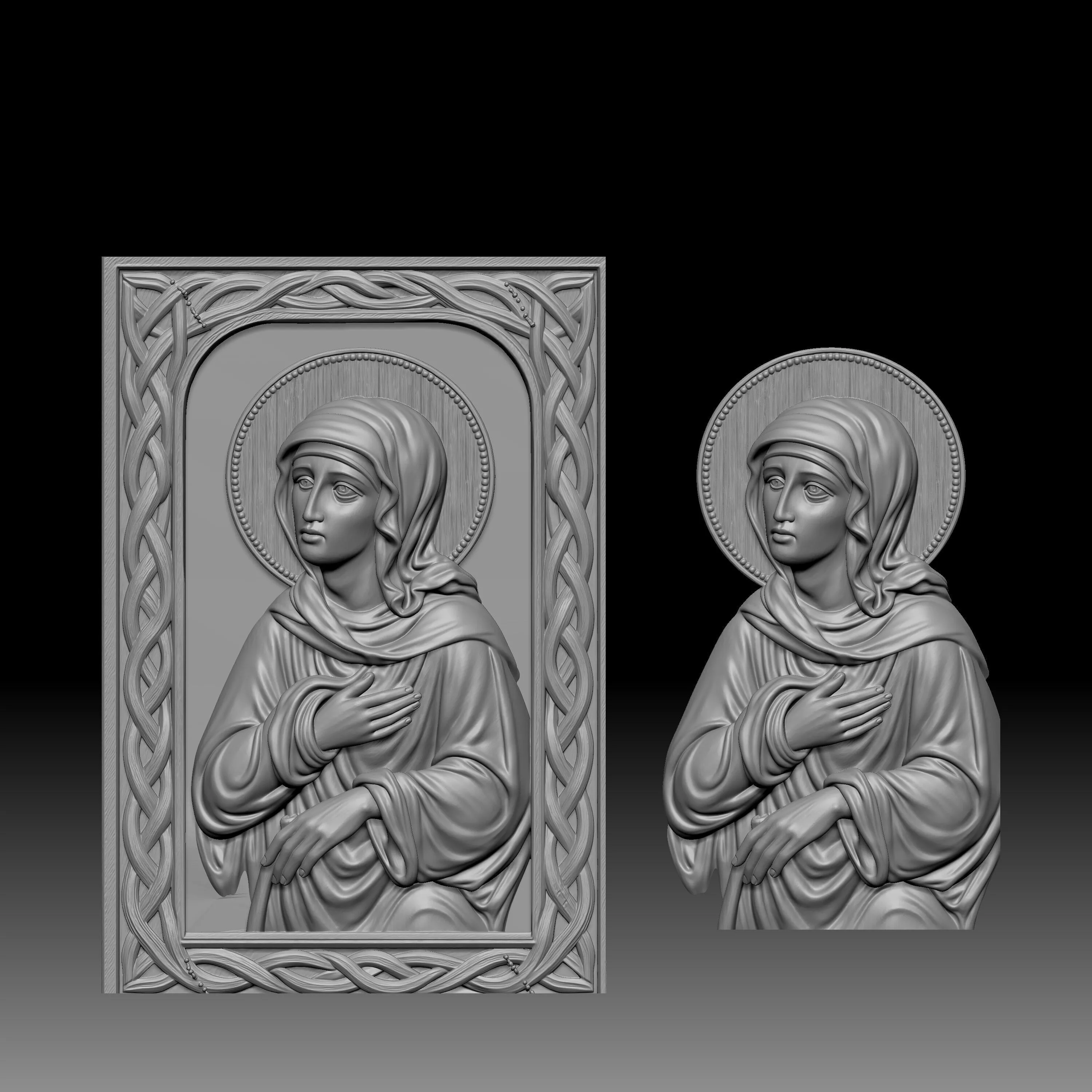 Virgin Mary Madonna 3D print model