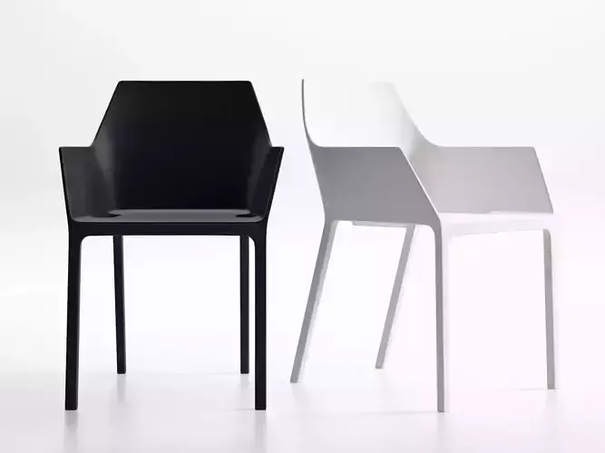 Mem three different colored chairs