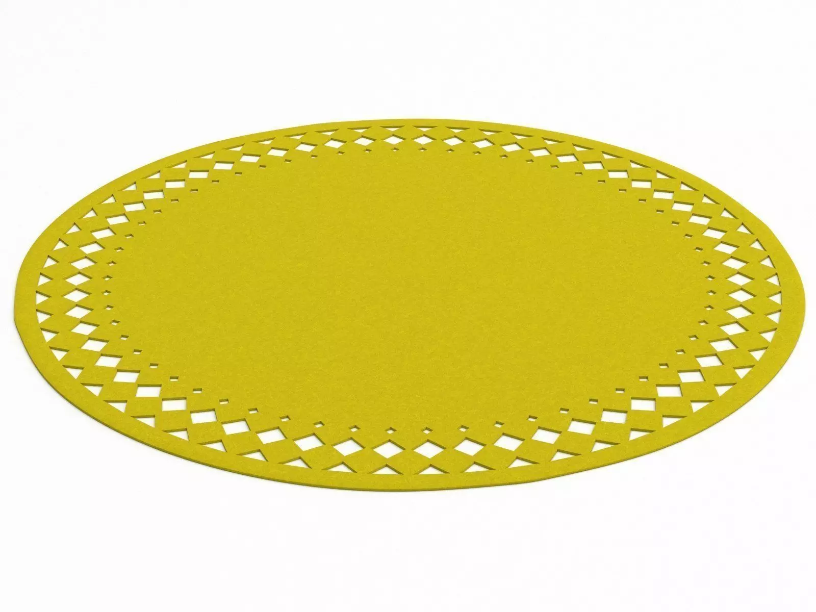 Rana placemat with holes in it 3D model_4