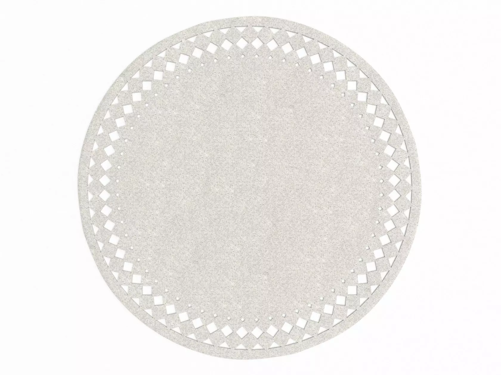 Rana placemat with holes in it 3D model_2