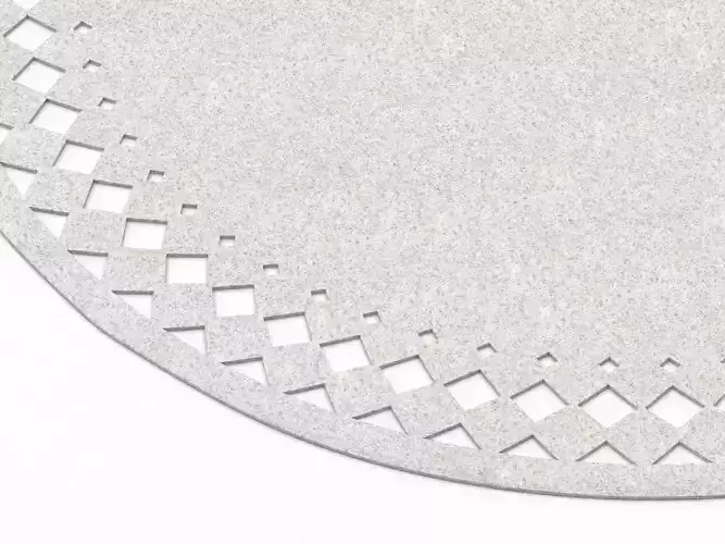 Rana placemat with holes in it