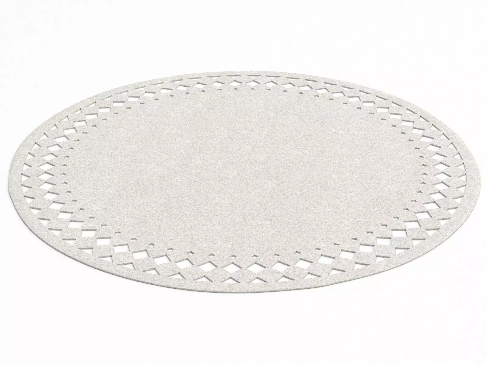 Rana placemat with holes in it 3D model_0