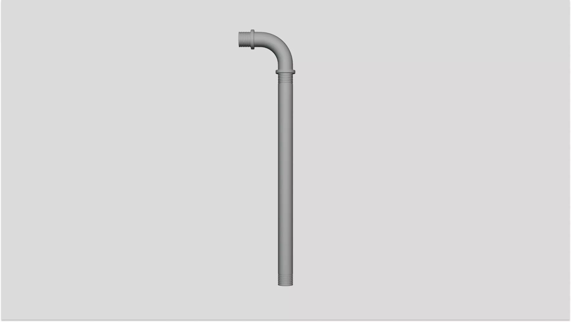 L Shaped Pipe - Geometry Only No Textures No Materials 3D model