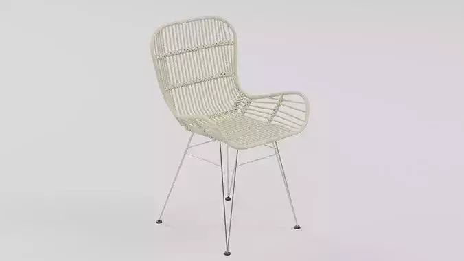 Woven Rattan Accent Chair 02