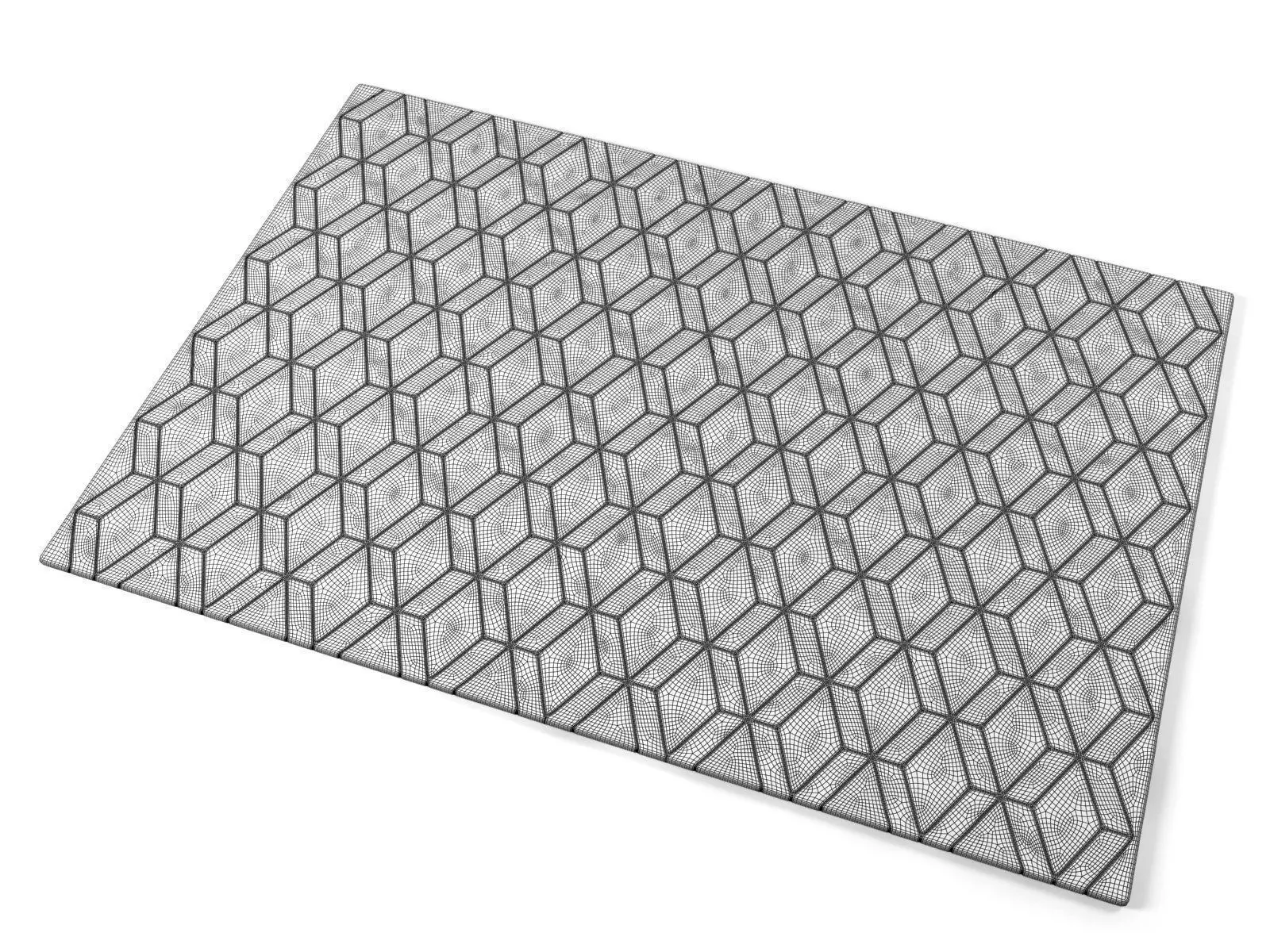 Nevio Pure Wool Rug 3D model_4