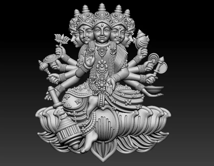 panchamukhi laxmi mata 3D print model