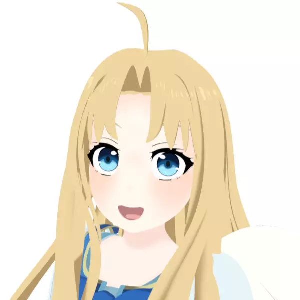 Anime Bird Girl - 3D Model Free low-poly 3D model