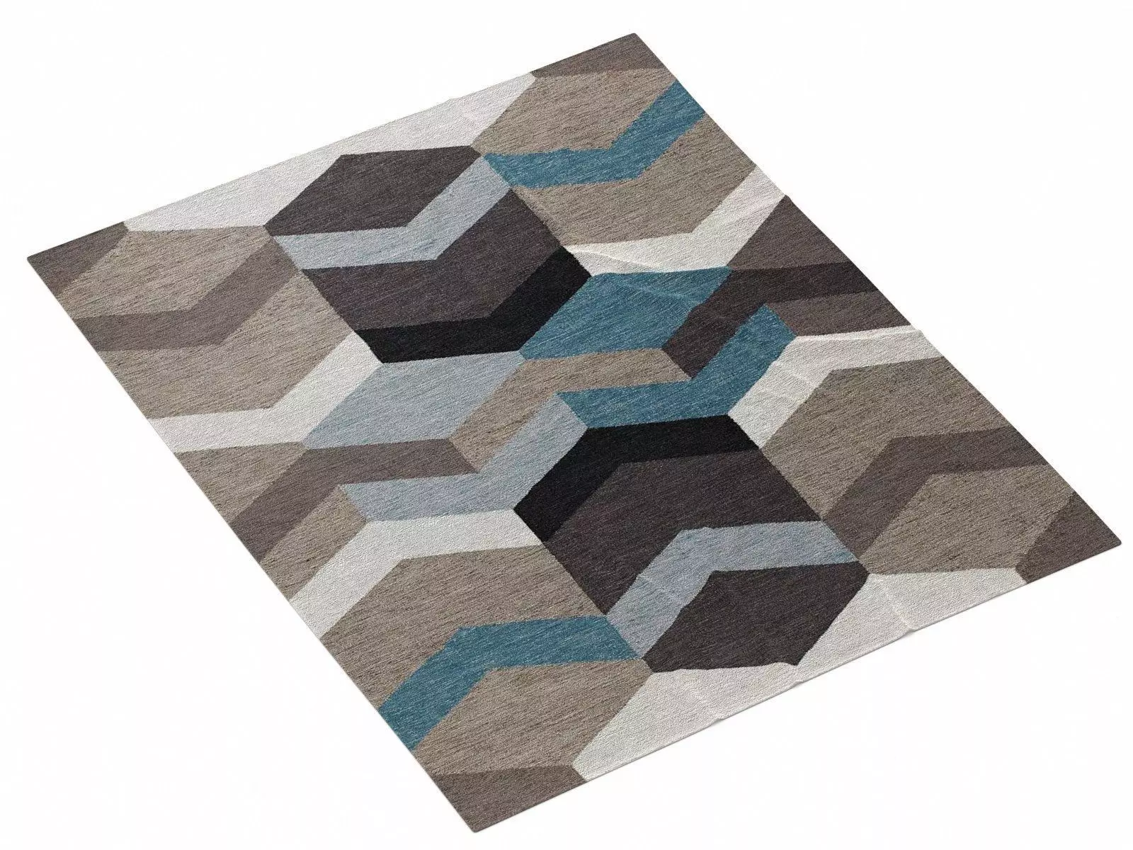 Geo Wool Kilim 3D model_6
