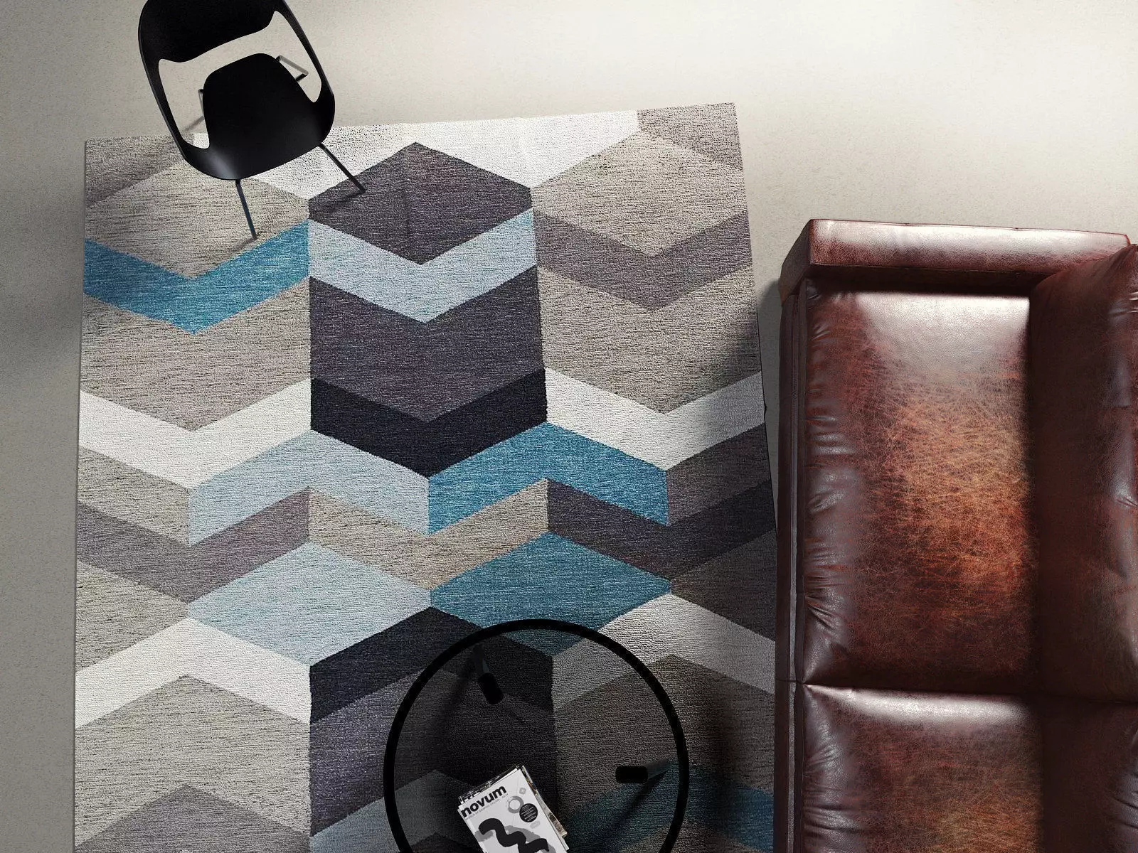 Geo Wool Kilim 3D model_0