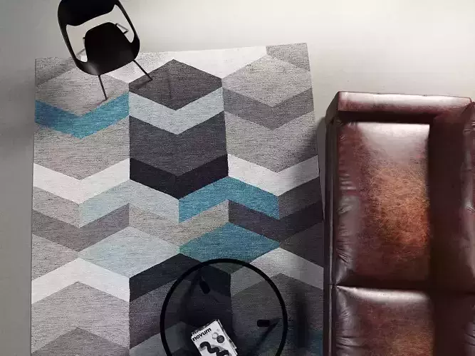 Geo Wool Kilim 3D model