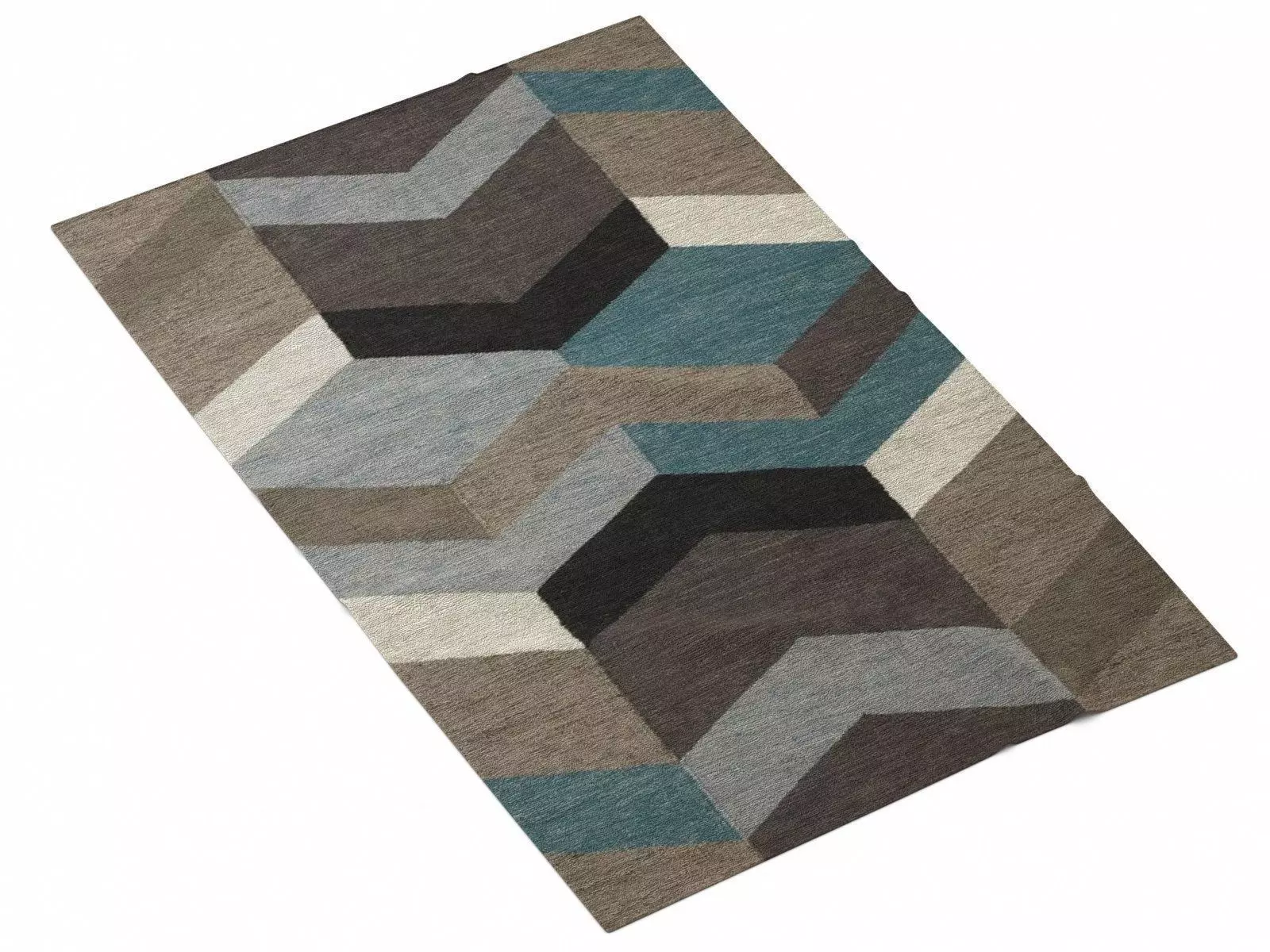Geo Wool Kilim 3D model_1