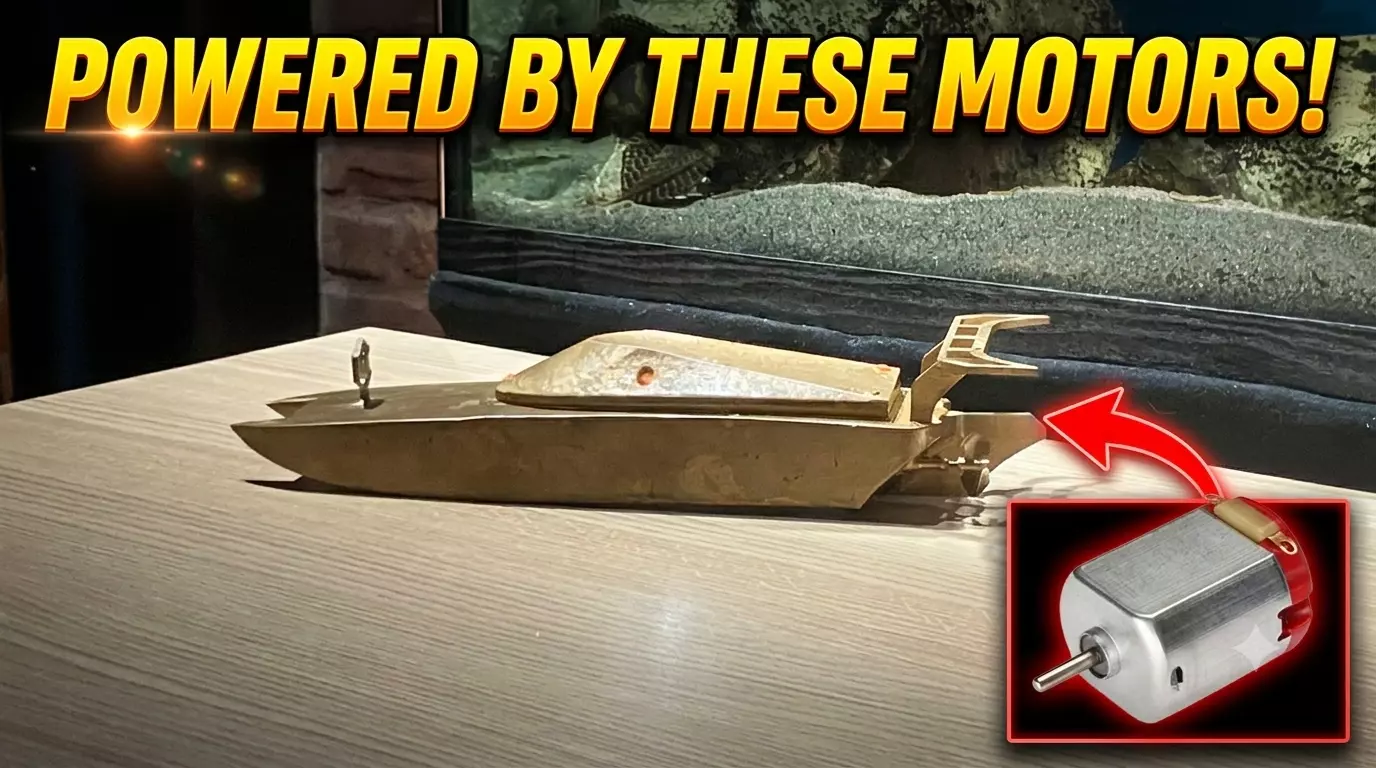 RC Boat 3D Printed 130 DC Motor 3D print model